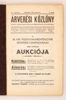 1928 Árverési Közlöny. A M. Kir. Postatakarékpénztár árverési csarnokának 1928 áprilisi aukciója. pp.:80, 23x15cm