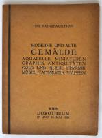 1926 370. Kunstauktion, Wien, Dorotheum. Moderne und alte Gemalde ... Sok fotóval illusztrált kiadvány. pp::50+fotók, 26x19cm