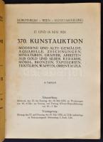1926 370. Kunstauktion, Wien, Dorotheum. Moderne und alte Gemalde ... Sok fotóval illusztrált kiadvá...