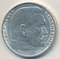 Német 3. Birodalom 1939A 2M Ag "Hindenburg" T:2 polírozott German Third Reich 1939A 2 Mark...