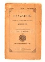 1875 Századok. A Magyar Történet Társulat Közlönye. Bp., Athenaeum. Szakadt papírborítóval. pp.:583-658, 24x16cm
