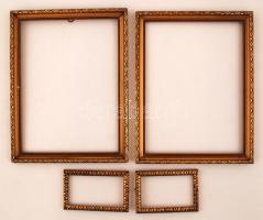Vegyes, régi  képkeret tétel, 4db, 15x10cm és 35x27cm