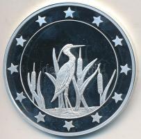 DN "Eurófantáziák - Kócsag" Ag emlékérem tanúsítvánnyal (20,7g/0,999/38,61mm) T:PP