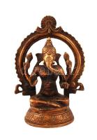 Ganésa, réz szobor, m: 15 cm