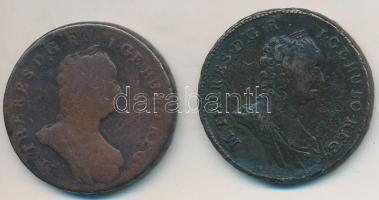 1763-1765PH-KM Poltura Cu "Mária Terézia" (2xklf) T:2-,3 Huszár: 1751., Unger III.: 1270.c