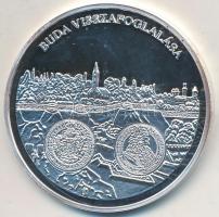 DN "A magyar pénz krónikája - Buda visszafoglalása" Ag emlékérem tanúsítvánnyal (20g/0.999...