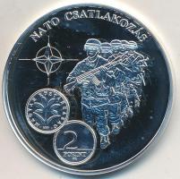 DN "A magyar pénz krónikája - NATO csatlakozás" Ag emlékérem tanúsítvánnyal (20g/0.999/38,...