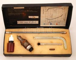 Colortest gyújtógyertya ellenőrző készlet, eredeti dobozban, működik,   9x22cm