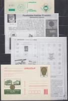 1973-1979 Parafilatéliai kiállítások 1 db levélzáró + 3 db emlékív + 1 emléklap A4-es berakólapon