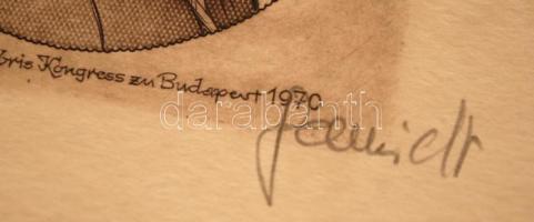 Eugen Schmidt (?-?): Liszt Ferenc / XIII. Europäischer Ex Libris Kongress zu Budapest 1970, ex libri...