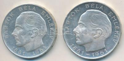 1961. 25Ft Ag + 50Ft Ag "Bartók Béla" pár T:2 karc Adamo EM12,EM13