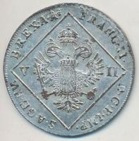 1802B 7Kr Ag "I. Ferenc"  (4.10g) T:2,2- Hungary 1802B 7 Kreuzer Ag "Franz I" (4...