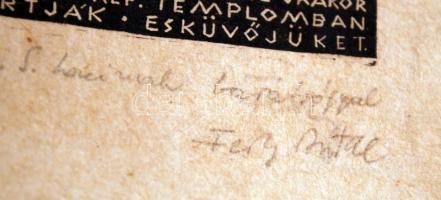 Fery Antal (1908-1944): Alkalmi grafika Illyés Sándor László (1906-?) ügyvéd házasságkötése alkalmáb...