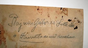 Rajnai Gábor (1885-1961) és Lóth Ila (1899-1975) a Yamata című magyar némafilmben (1919), fotó, hátu...