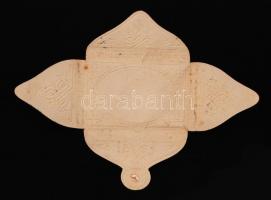 Régi Suchard csokoládéspapír parafa díszítéssel, kopásnyomokkal