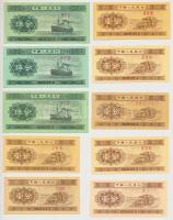 Kína 1953. 1f (7x) + 1953. 5f (3x) + 1980. 1J (2x) + 1979. 10f (2x) + 1999. 1Y China T:I-III- 1953. ...