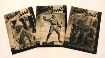 1941-1942 a Szebb jövőt! levente képes hetilap 3 különböző lapszáma (I. évf. 50., II. évf. 23., 35.)