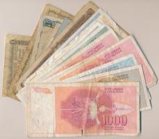 30db-os vegyes bankjegy tétel, közte sok jugoszláv T:III,III- 30pcs mixed banknotes lot, with many Y...
