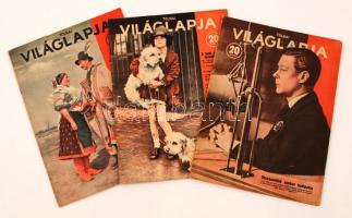 1936-1941 a Tolnai Világlapja 3 különböző lapszáma (38. évf. 11., 18., 43. évf. 49.), számos érdekes aktuális írással