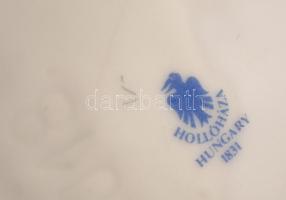 Hollóházi virág váza, matricás, jelzett, hibátlan, m:30 cm