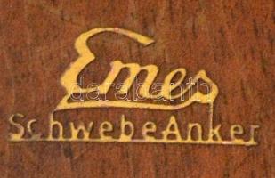 Emes kandallóóra, kulcs nélkül, 39×18 cm