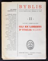 Luigi Servolini: Gli ex libristi D'Italia (E.L.D.IT.), Byblis II. 28db ex libris, metszetek,  egy részük jelzett, eredeti tokban,18x14cm / Luigi Servolini: Gli ex libristi D'Italia (E.L.D.IT.), Byblis II. catalogues, on the topic of bookplates