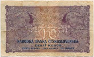 Csehszlovákia 1927. 10K T:III-
Czechoslovakia 1927. 10 Korun C:VG