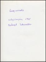 1978 Bahget Iskander: Üvegcsiszoló, feliratozott vintage fotóművészeti alkotás, 24x18 cm