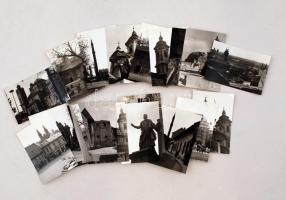 cca 1970 Eger, 21 db vintage fotó a városról, 6x9 cm