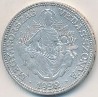 1932. 2P Ag "Madonna" T:2-,3 Adamo P7