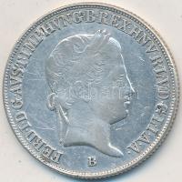 1843B 20kr Ag "V. Ferdinánd" T:2- ph., ü. Huszár: 2081. Unger III.: 1419