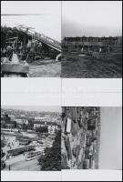 cca 1970 Budapest, Moszkva téri átépítés, 8 db korabeli negatívról készült modern nagyítás, 10x15 cm