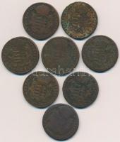 1763-1766. Rézdénár "Mária Terézia" (8x) T:2-,3