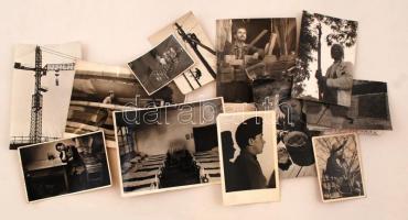 cca 1960 Tiszavölgyi József (1909-?) 13 db vintage felvétele, többsége  pecséttel jelzett, feliratozott, 9x12 cm és 13x18 cm közötti méretekben