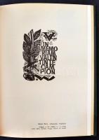 1963 Ex Libris. Incisioni- Bibliofila. Rivista bimestrale fondata da Francesco Bono. 5 szám egybekötve, metszetekkel illusztrált kiadvány, 24x18cm / 1963 Ex Libris. Incisioni- Bibliofila. Rivista bimestrale fondata da Francesco Bono. 5 volumes of  journals,  on the topic of bookplates and other printmaking studies