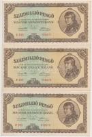 1946. 100.000.000P (6x) sorszámkövetők (2x3) T:II,II-,III