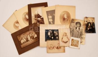 cca 1910 Mesterházy Gyula és családja fényképei (kastélyuk volt Potypusztán), 12 db kfm fénykép, egy feliratozva