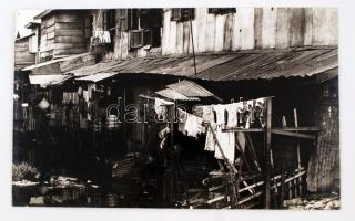 cca 1965 Kalocsai Rudolf: Deszkavár, feliratozott vintage fotóművészeti alkotás, kasírozva, 24x39,5 cmművészeti alkotás, kasírozva, 39x29,5 cm