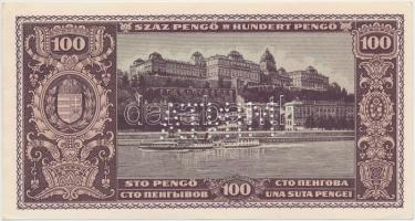 1945. 100P "MINTA" perforációval "E 000 000000" sorozat- és sorszámmal T:I,I-