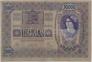 1918. 10.000K felülbélyegzés nélkül T:restaurált