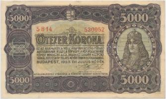 1923. 5000K nyomdahely nélkül, "T.W." jelöléssel T:restaurált