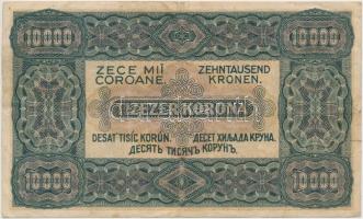 1923. 10.000K "80 FILLÉR - NYOLCVAN FILLÉR" felülbélyegzéssel, nyomdahely jelölés nélkül T...