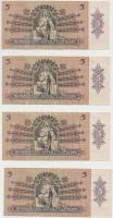 1939. 5P (4x) sorszámkövetők T:I-,II Adamo P6
