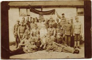 Zsolna, Zilina; visszatérő tábor, katonák, I. világháború / soldiers, WWI, photo (b)