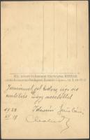 1938 Cholnoky Jenő(1870-1950) földrajztudós feleségével díszmagyarban, feliratozott fotólap, Cholnok...