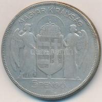 1930. 5P Ag "Horthy jobbra" T:3 Adamo P8