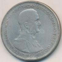 1930. 5P Ag "Horthy jobbra" T:3 Adamo P8