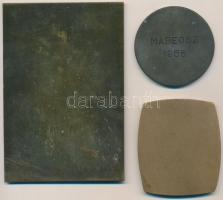 DN "Magyar Bélyeggyűjtők Országos Szövetsége" egyoldalas Br plakett (65x55,5mm) + 1977. &q...