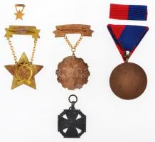 1916. "Károly - Csapatkereszt" cink kitüntetés mellszalag nélkül + ~1960-1970. "Kivál...