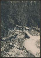 cca 1930-1940 Erdély, Békás-szoros, hátoldalon feliratozott fotó, felületén törésnyomokkal, 17x12 cm